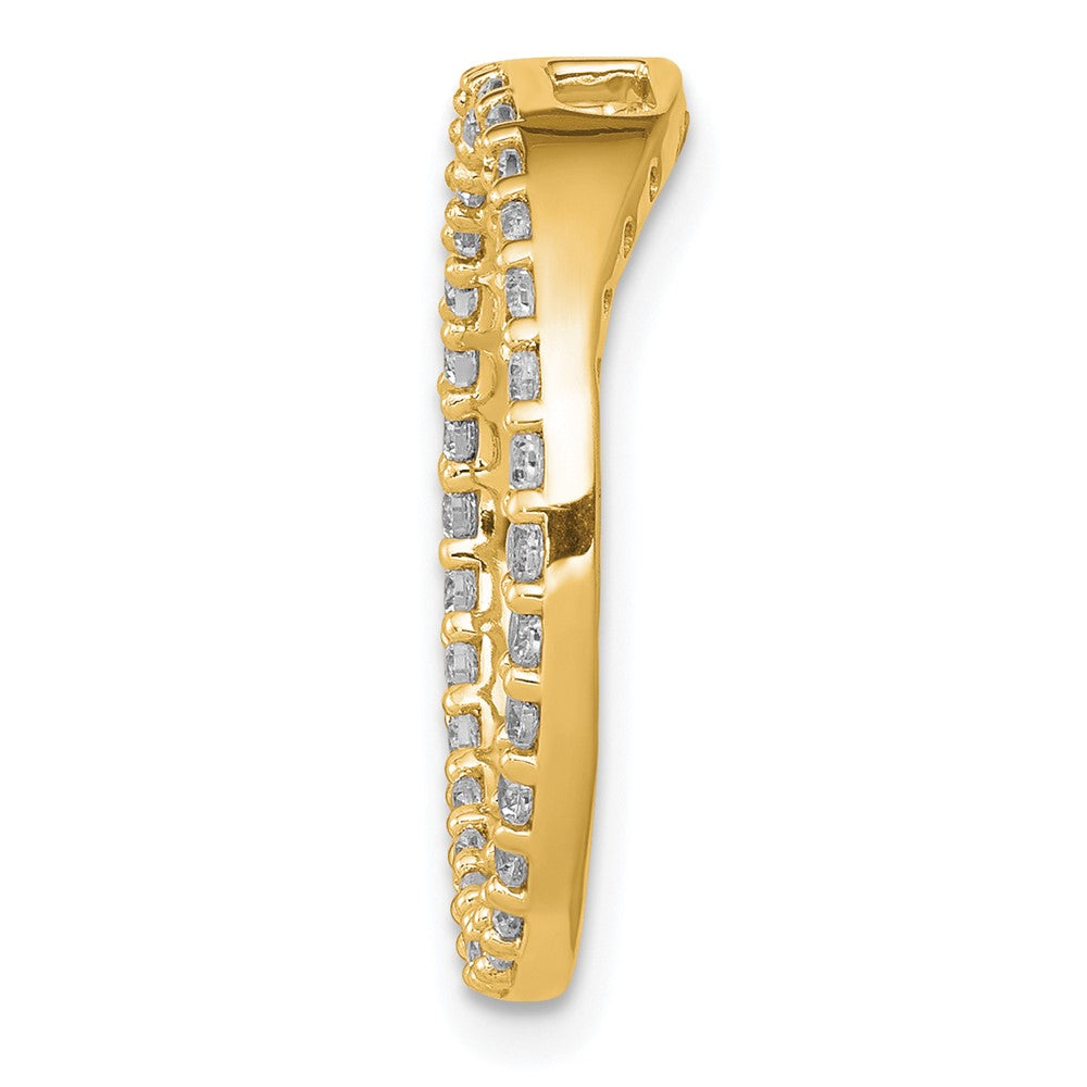 Charlie & Co Jewelry | 14k 1/2ct. Diamond Circle Chain Slide - Model PM4713-050-YA
