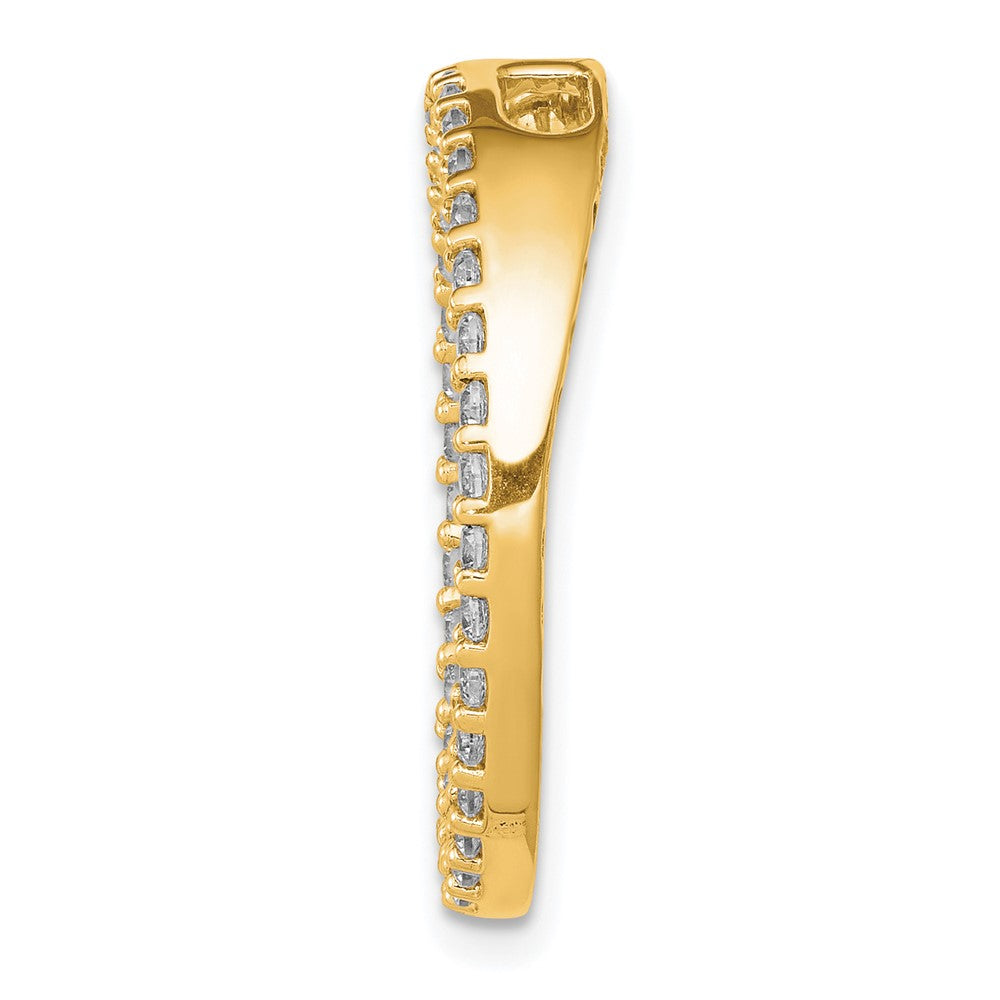 Charlie & Co Jewelry | 14k 3/4ct. Diamond Circle Chain Slide - Model PM4713-075-YA