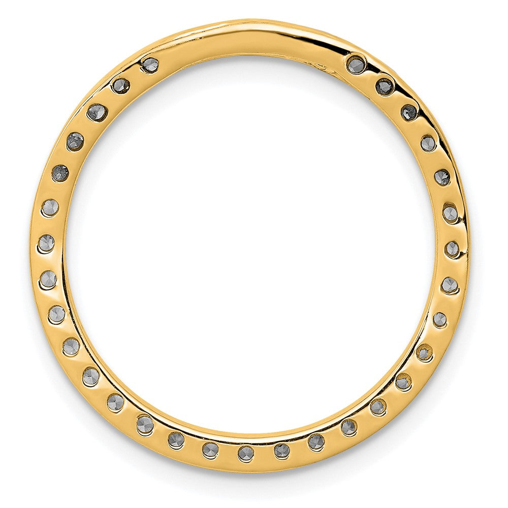 Charlie & Co Jewelry | 14k 3/4ct. Diamond Circle Chain Slide - Model PM4713-075-YA