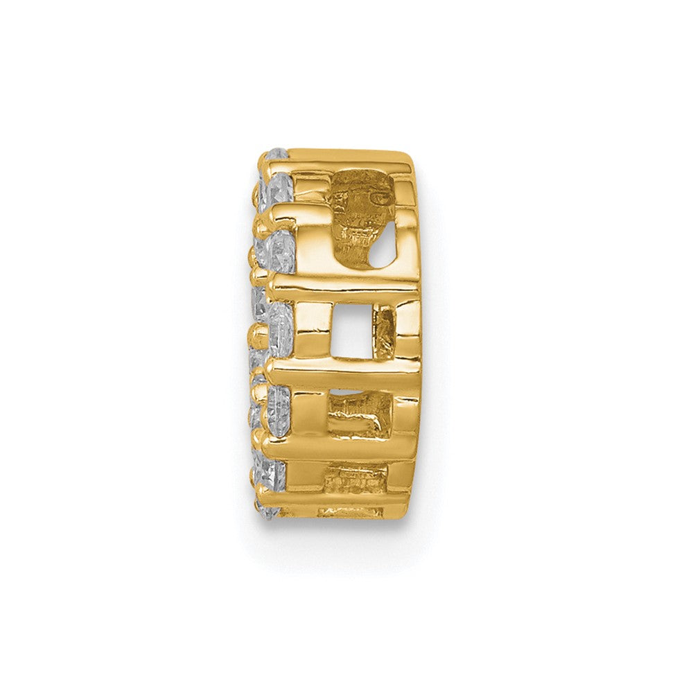 Charlie & Co Jewelry | 14k 1/4ct. Diamond Circle Chain Slide - Model PM4714-025-YA