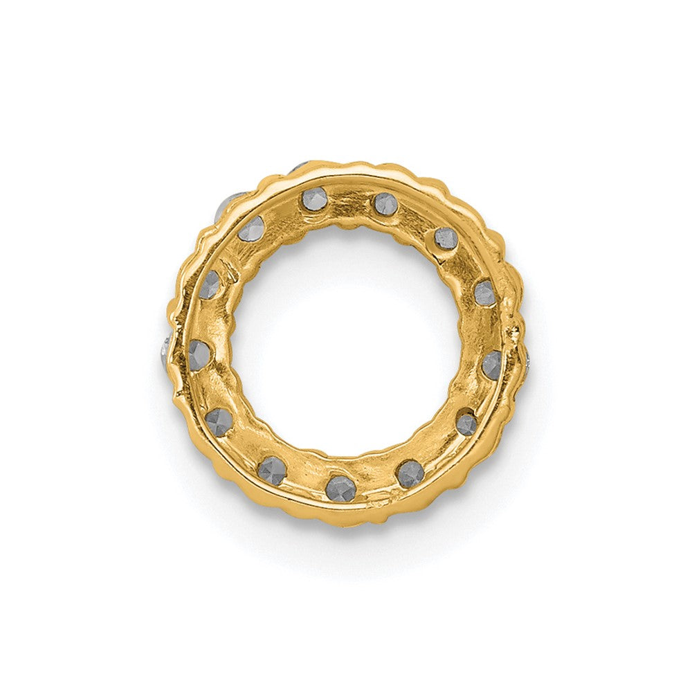 Charlie & Co Jewelry | 14k 1/4ct. Diamond Circle Chain Slide - Model PM4714-025-YA