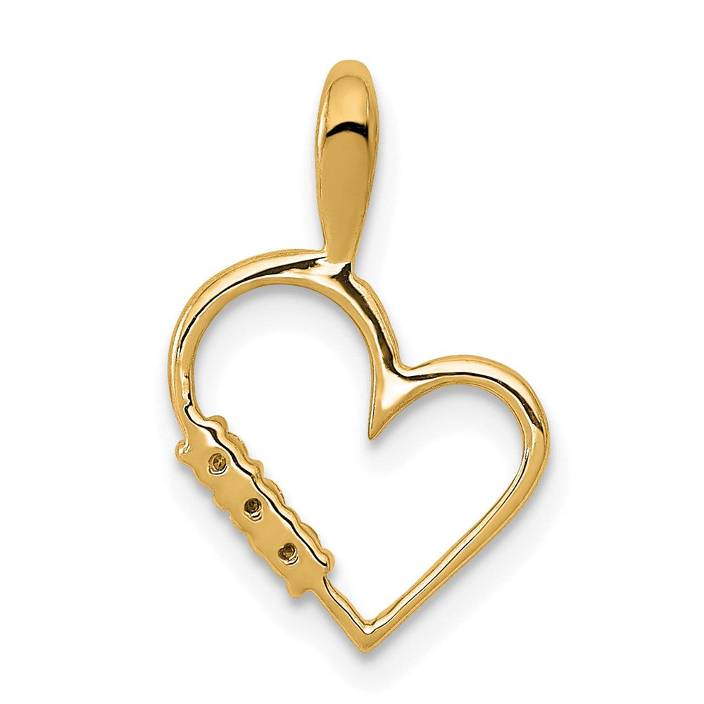 Charlie & Co Jewelry | 14k Aa 1/20ct. Diamond Heart Pendant - Model PM4818-005-YA
