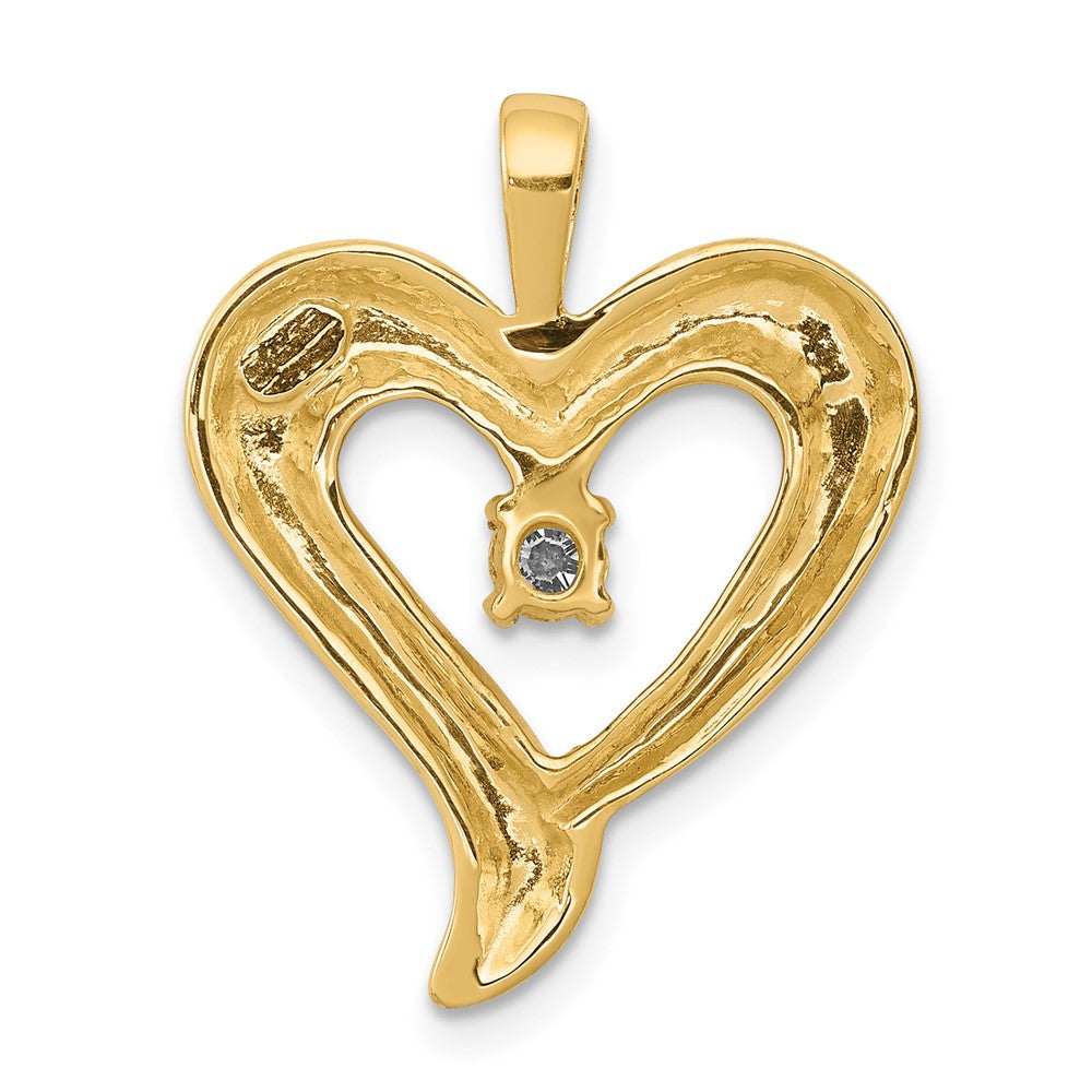 Charlie & Co Jewelry | 14k Aa Diamond Heart Pendant - Model PM4830-010-YA