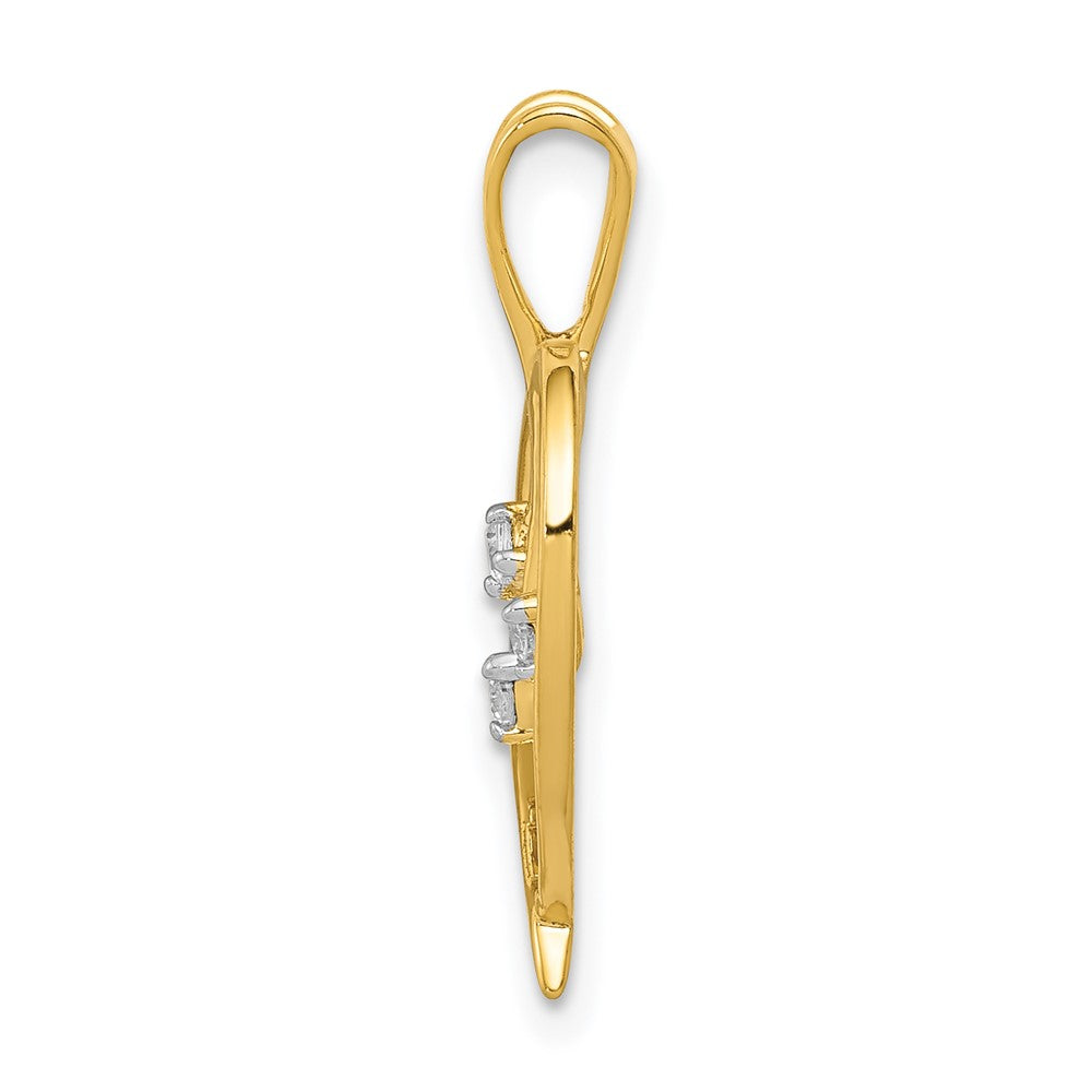 Charlie & Co Jewelry | 14k Diamond Heart Pendant - Model PM4832-005-YA