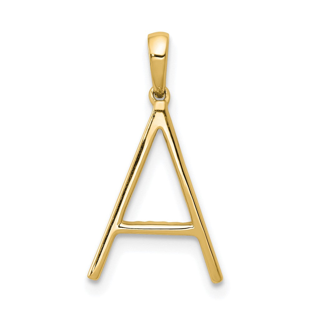 Gold Diamond Letter A Initial Pendant Necklace - Model PM5222A-010-YA - Charlie & Co. Jewelry