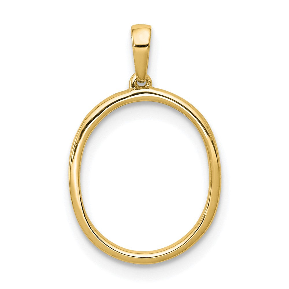 Gold Diamond Letter O Initial Pendant Necklace - Model PM5222O-010-YA - Charlie & Co. Jewelry