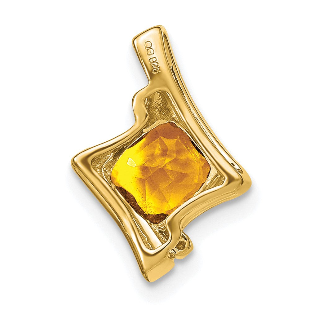 Charlie & Co Jewelry | 14k Citrine And Diamond Pendant - Model PM7033-CI-001-YA