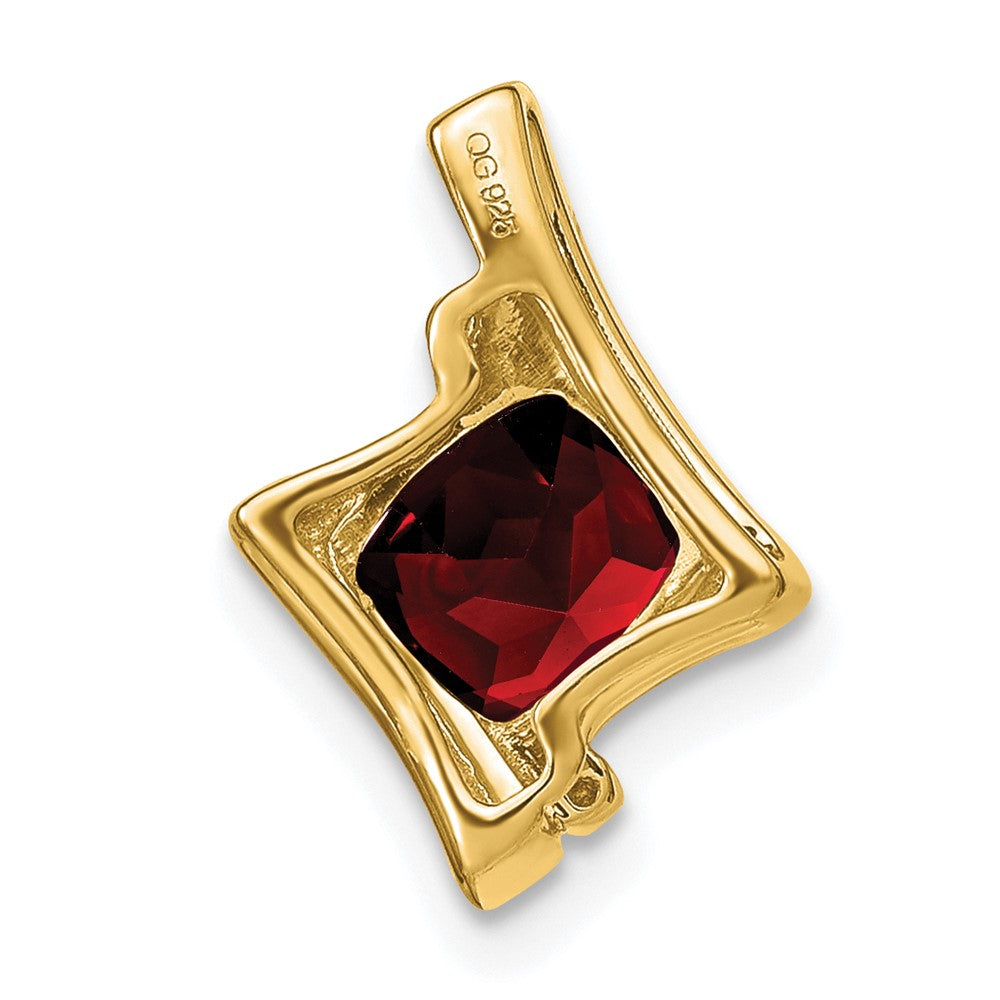 Charlie & Co Jewelry | 14k Garnet And Diamond Pendant - Model PM7033-GA-001-YA