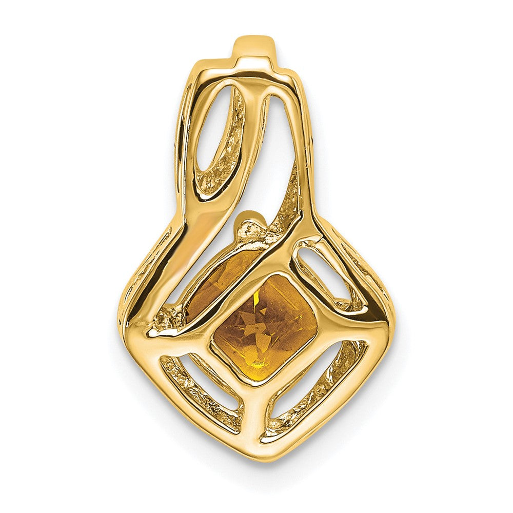 Charlie & Co Jewelry | 14k Citrine And Diamond Pendant - Model PM7034-CI-001-YA