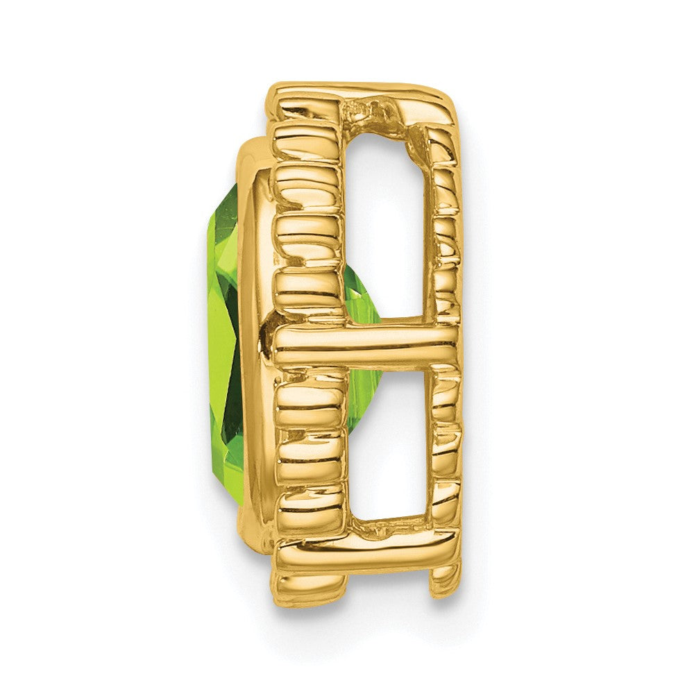 Charlie & Co Jewelry | 14k Oval Peridot Chain Slide - Model PM7202-PE-Y