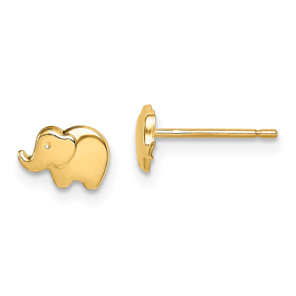 14K Gold Madi K Elephant Post Earrings - Charlie & Co. Jewelry