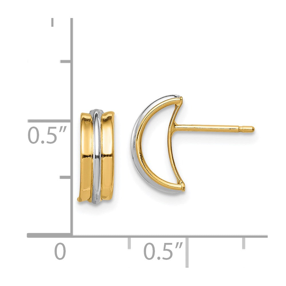Gold Madi K Post Earrings - Model SE2986 - Charlie & Co. Jewelry