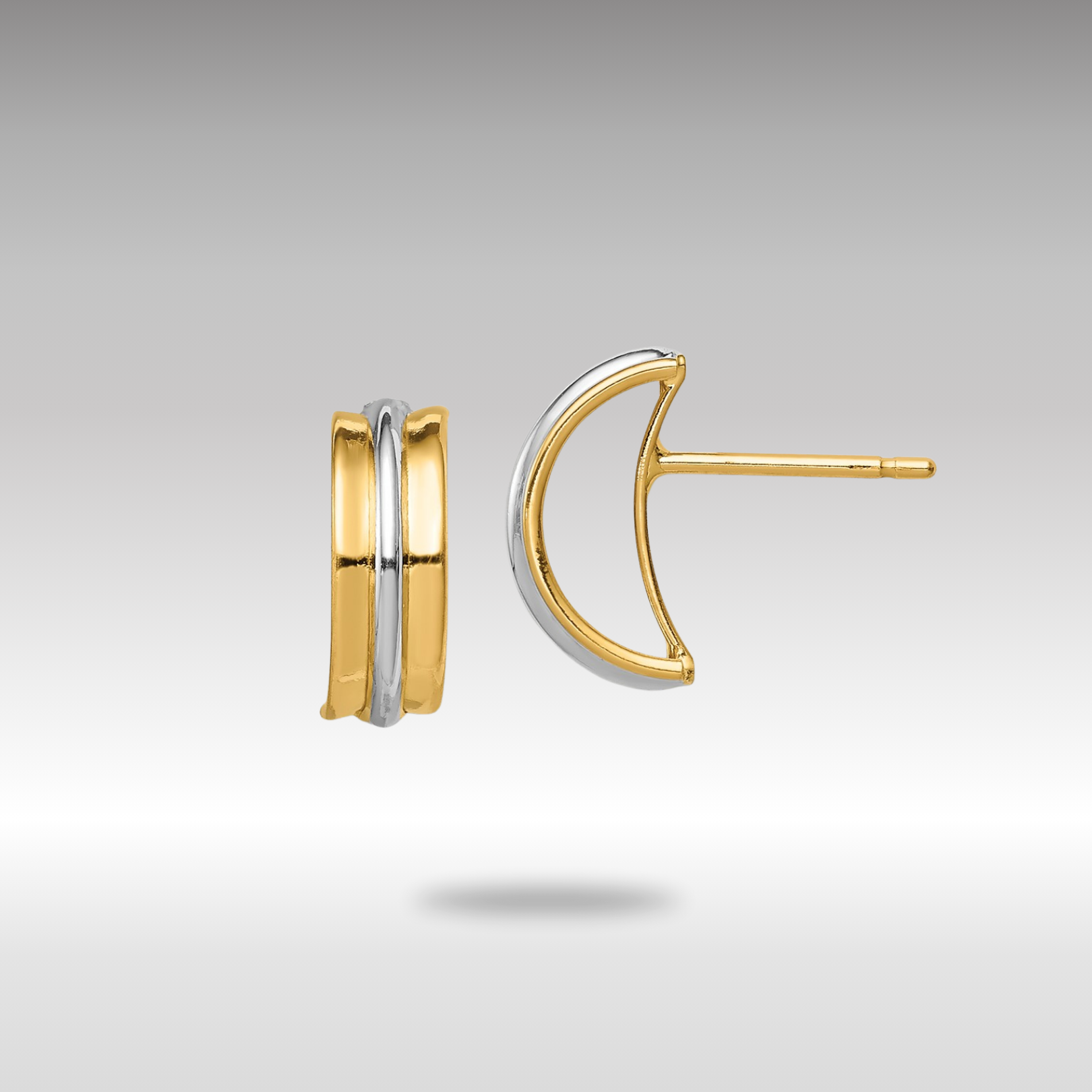 Gold Madi K Post Earrings - Model SE2986 - Charlie & Co. Jewelry