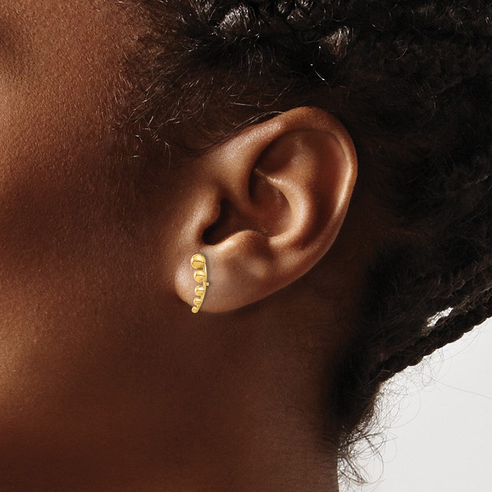 Gold Madi K Graduated Ball Post Earrings - Model SE2988 - Charlie & Co. Jewelry