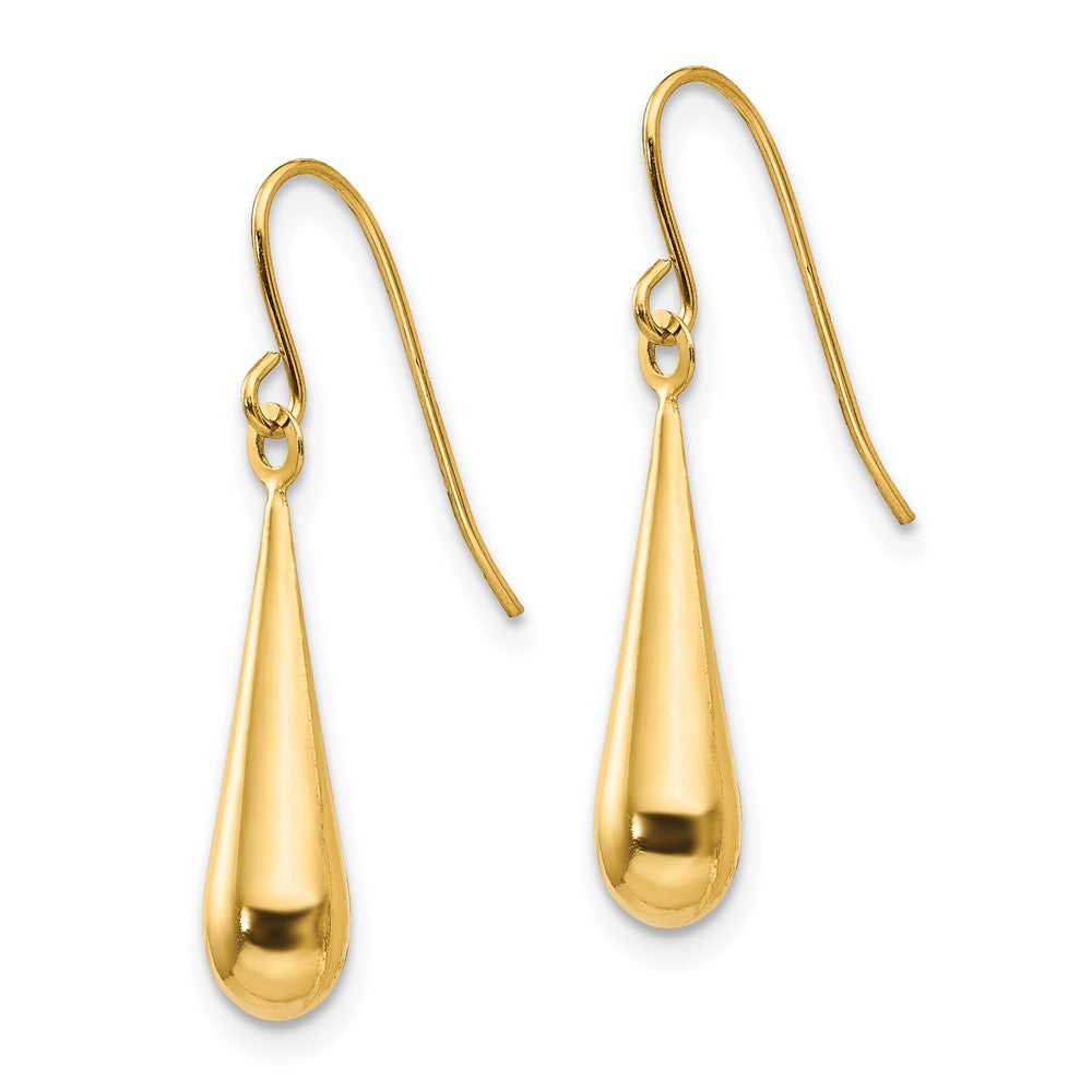 Gold Madi K Teardrop Dangle Earrings Model-SE711 - Charlie & Co. Jewelry