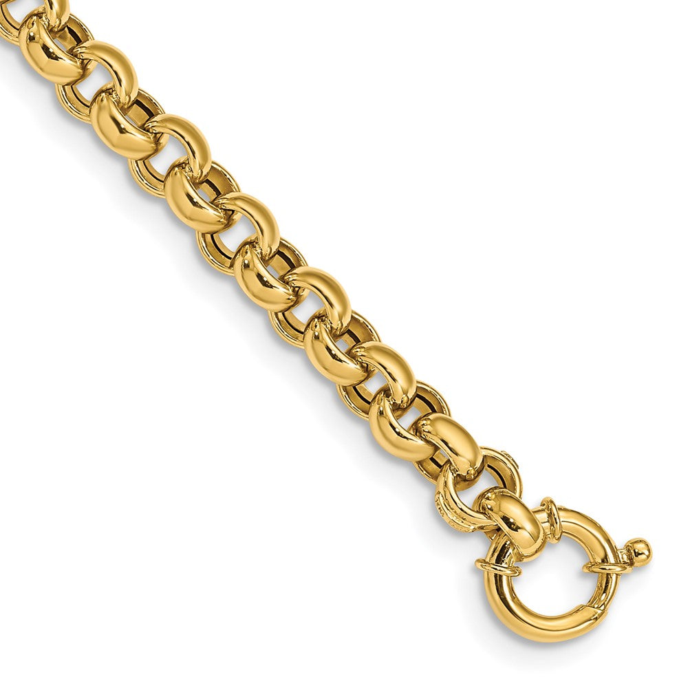 Charlie & Co Jewelry | 14k Polished Fancy Rolo Link Bracelet - Model SF2606