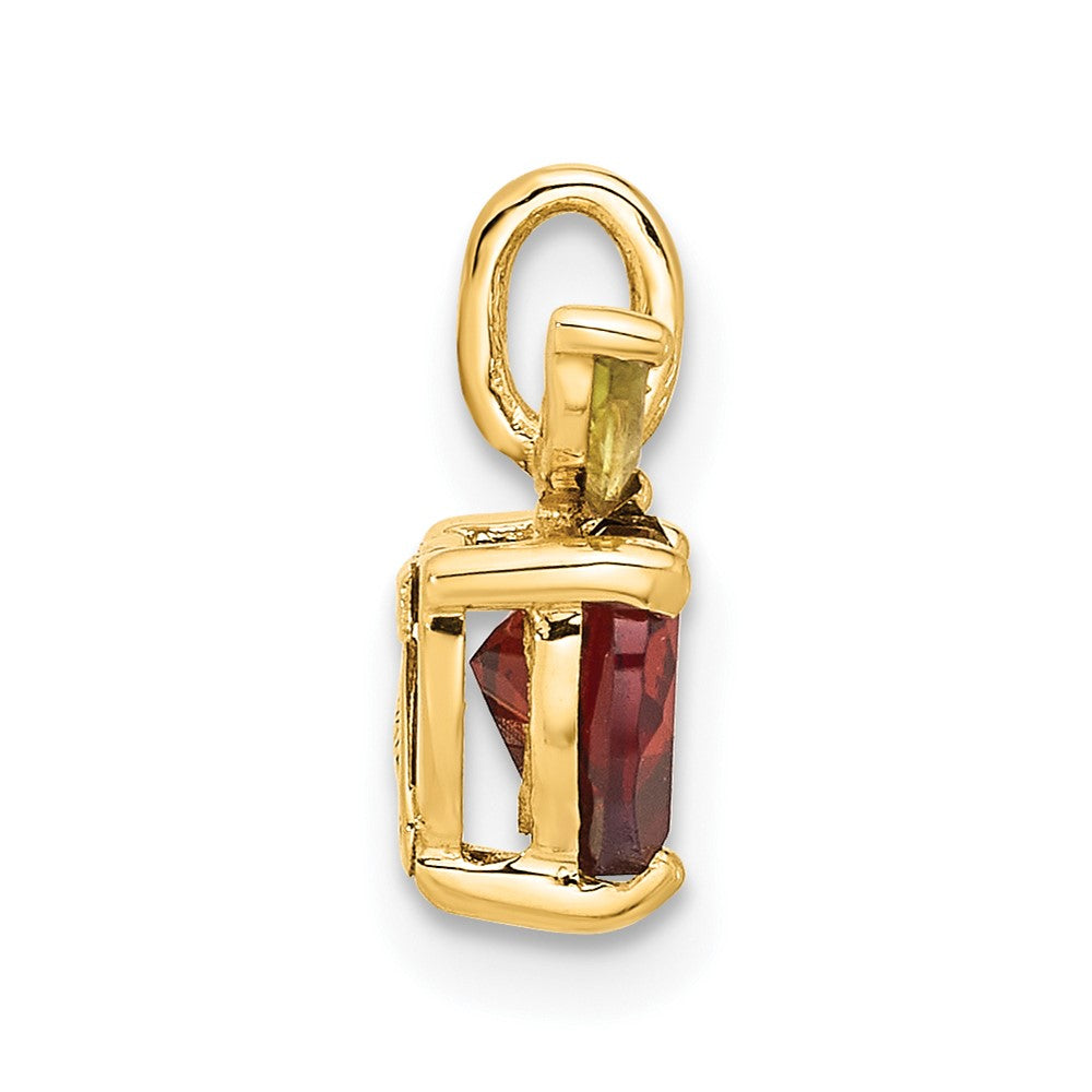 Charlie & Co Jewelry | 14k Gold Garnet And Peridot Apple Chain Slide - Model SF3071P