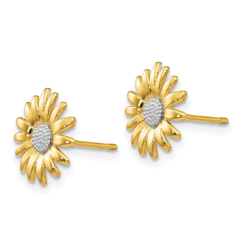 Gold Mini Daisy Post Earrings - Model TM735 - Charlie & Co. Jewelry