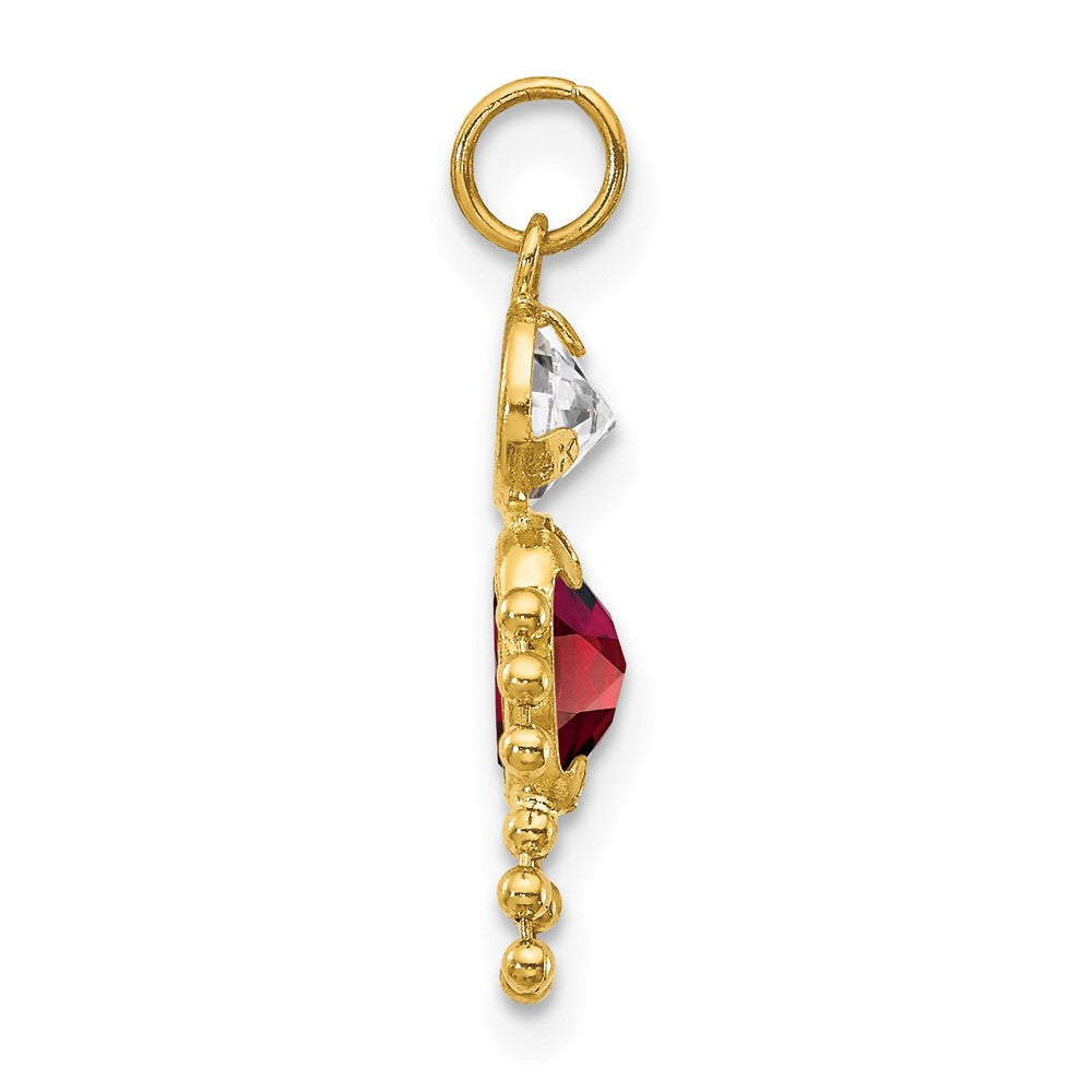 Charlie & Co Jewelry | 14k January Boy Birthstone Charm - Model XCK157