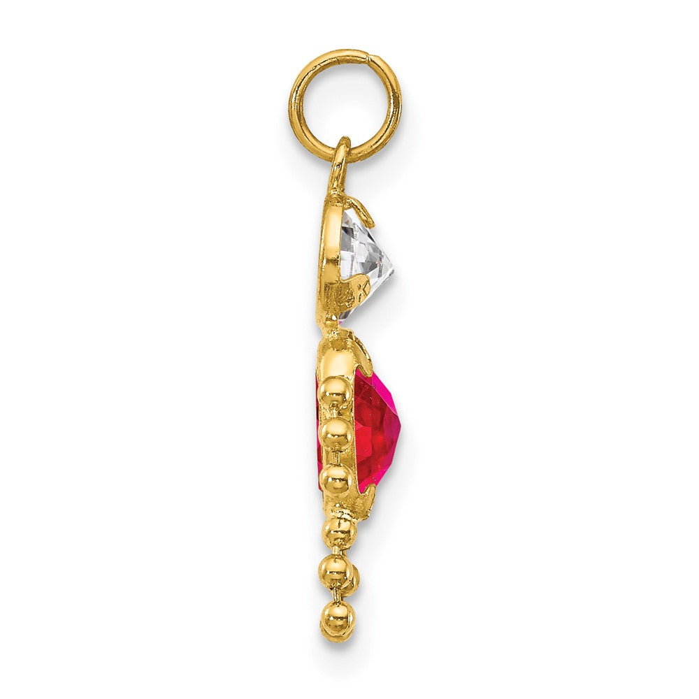 Charlie & Co Jewelry | 14k July Boy Birthstone Charm - Model XCK169