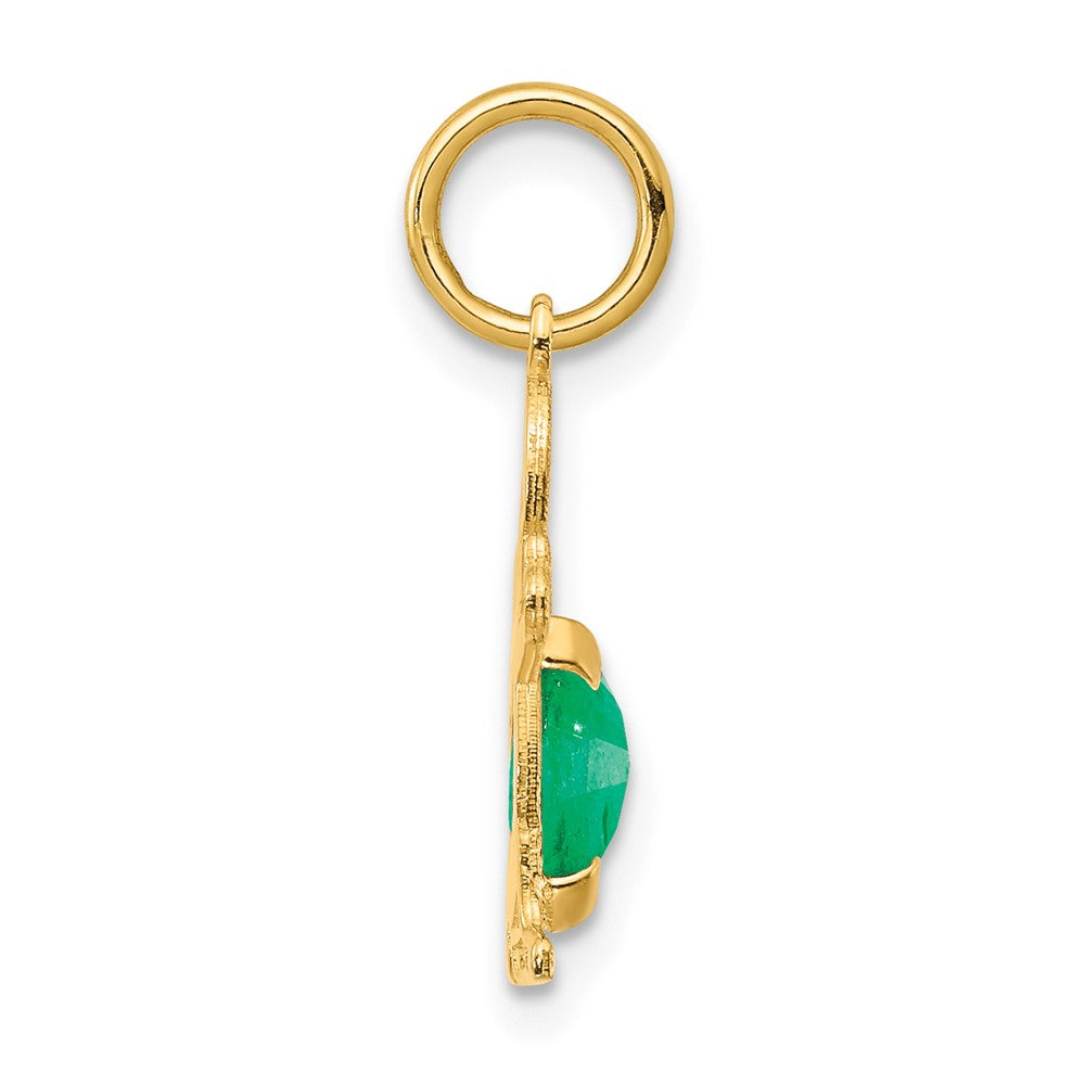 Boy May Birthstone Emerald Pendant - Charlie & Co. Jewelry