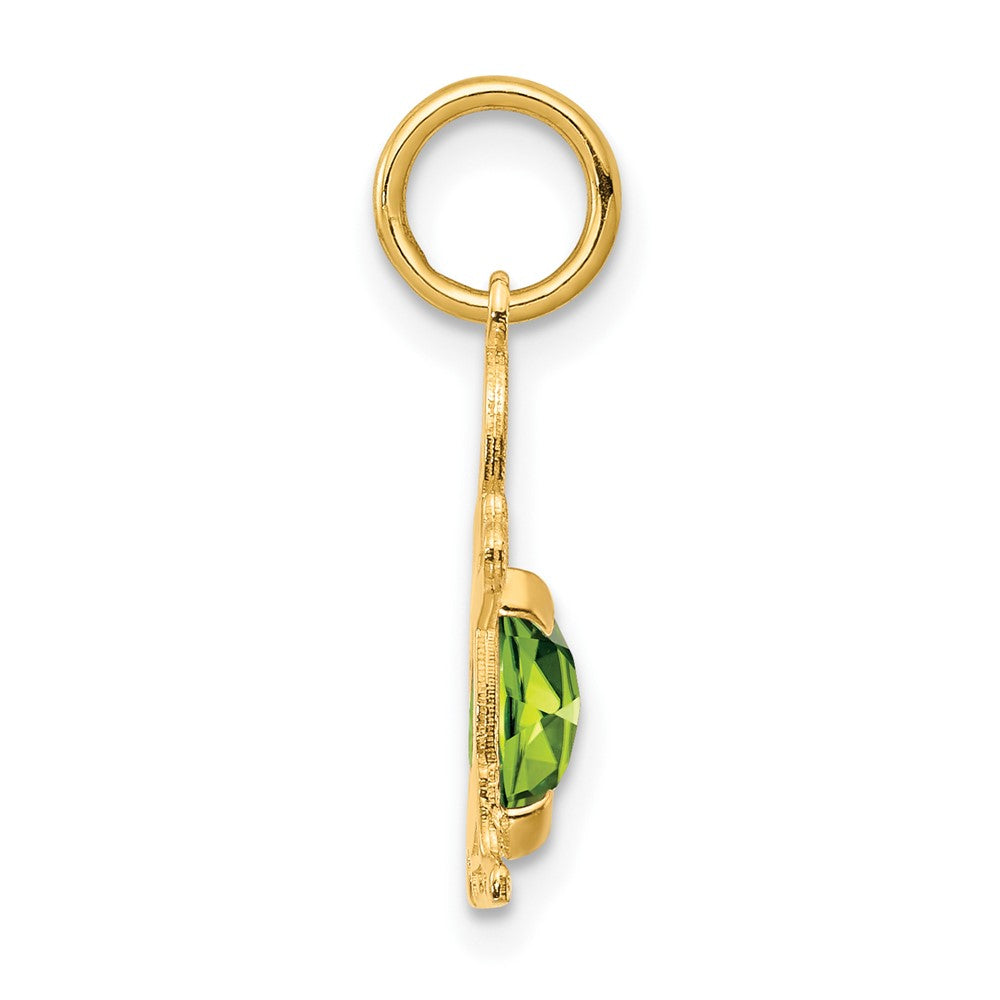 Boy August Birthstone Peridot Pendant - Charlie & Co. Jewelry