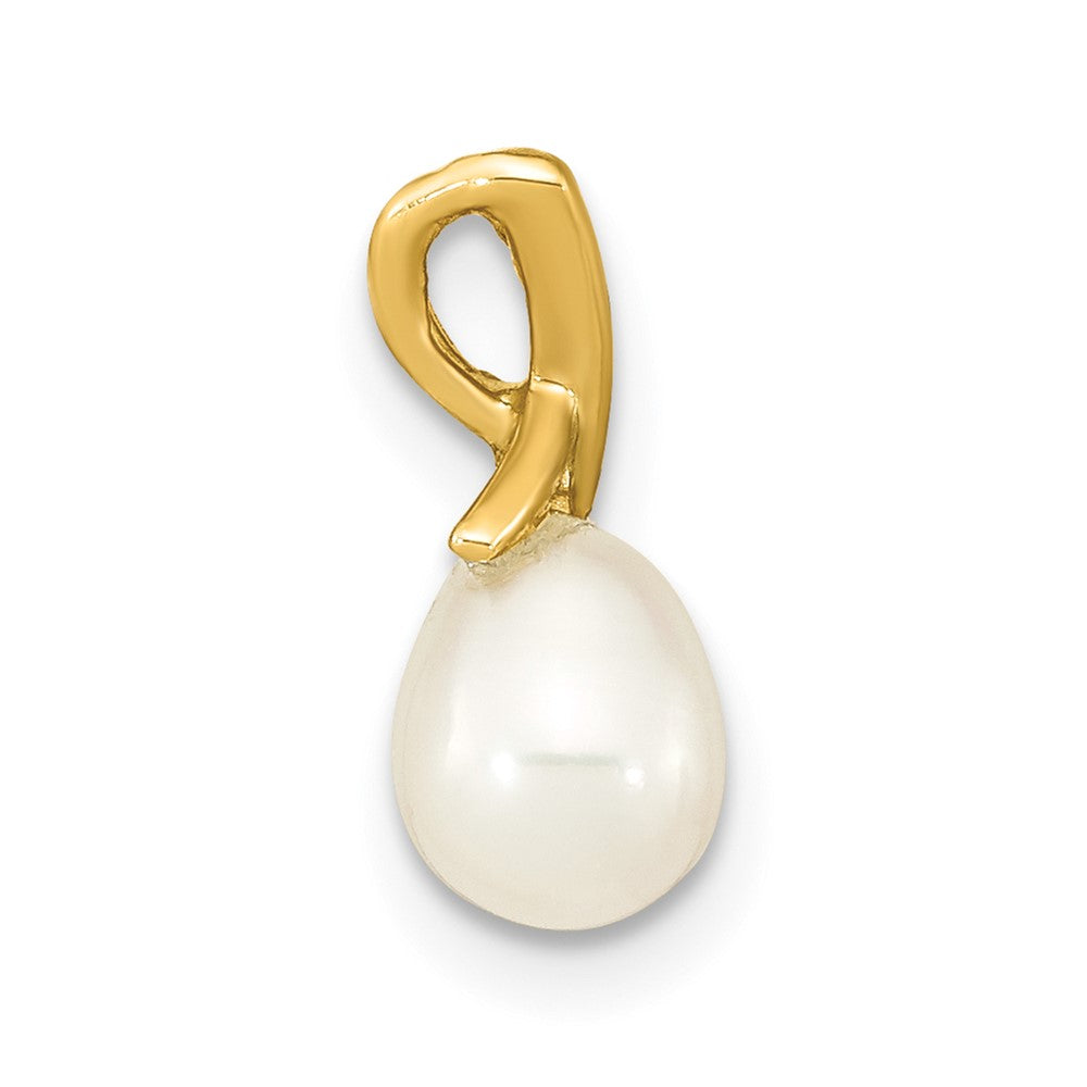 Charlie & Co Jewelry | 14k 5-6mm White Teardrop Freshwater Cultured Pearl Pendant - Model XF776