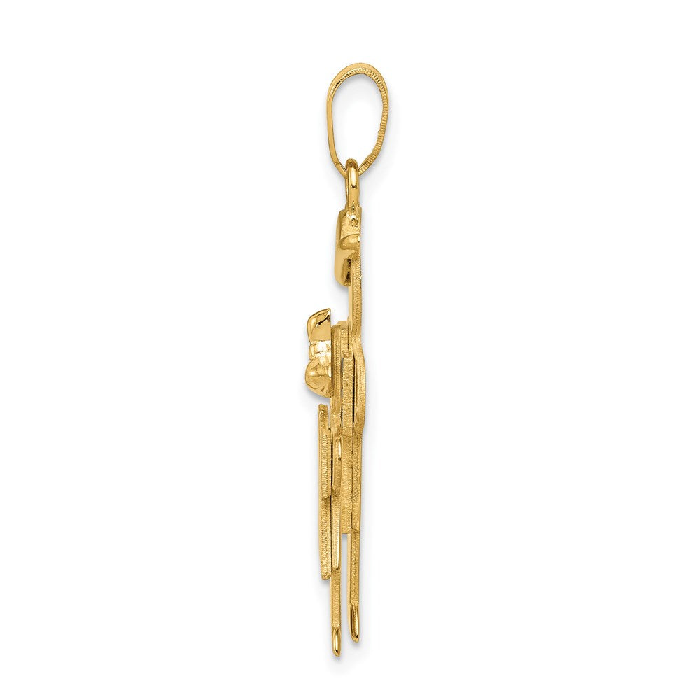 Charlie & Co Jewelry | 14k Big Boy And Little Girl Engravable Charm - Model XK292