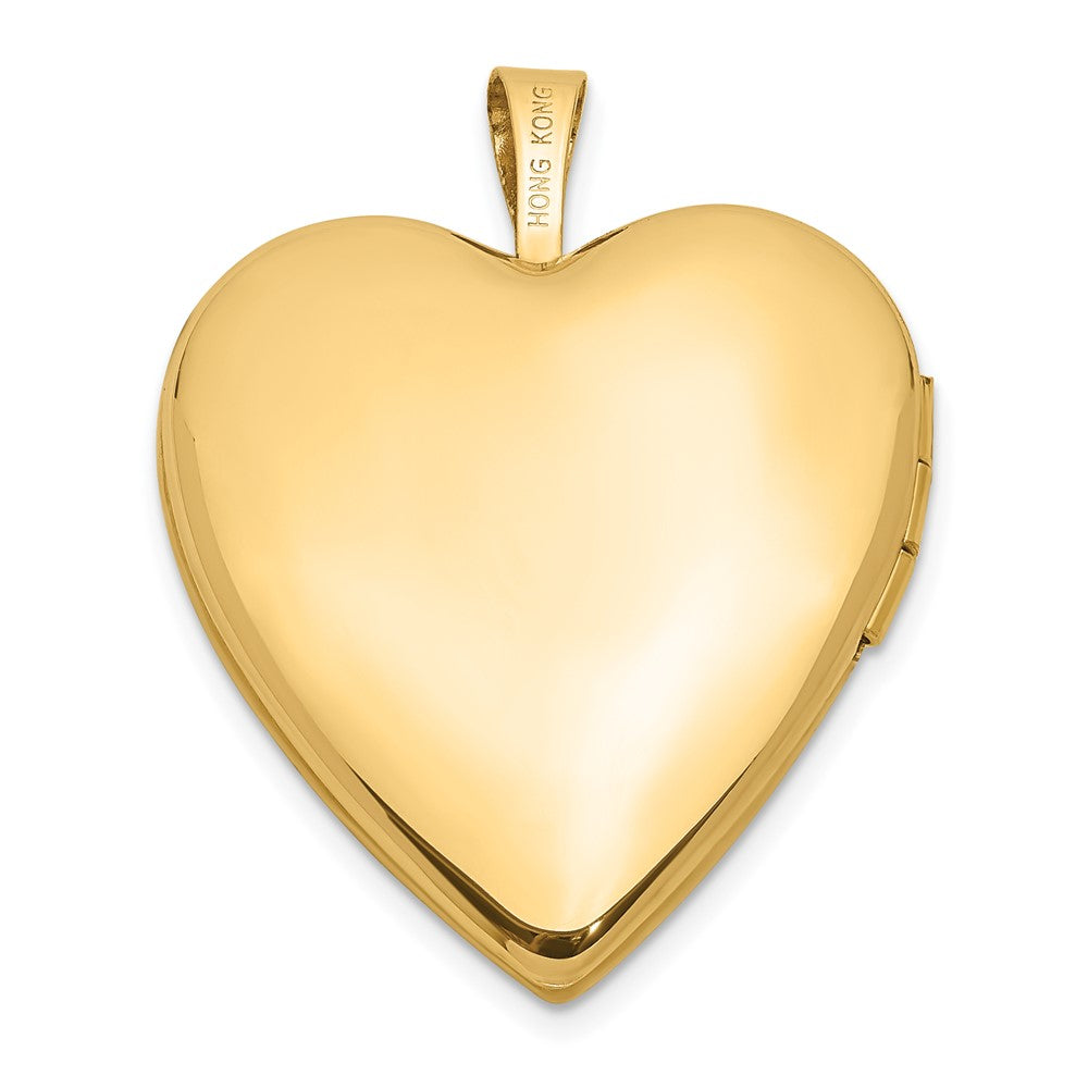 Charlie & Co Jewelry | 14k 20mm Diamond Satin I Love You Heart Locket - Model XL600