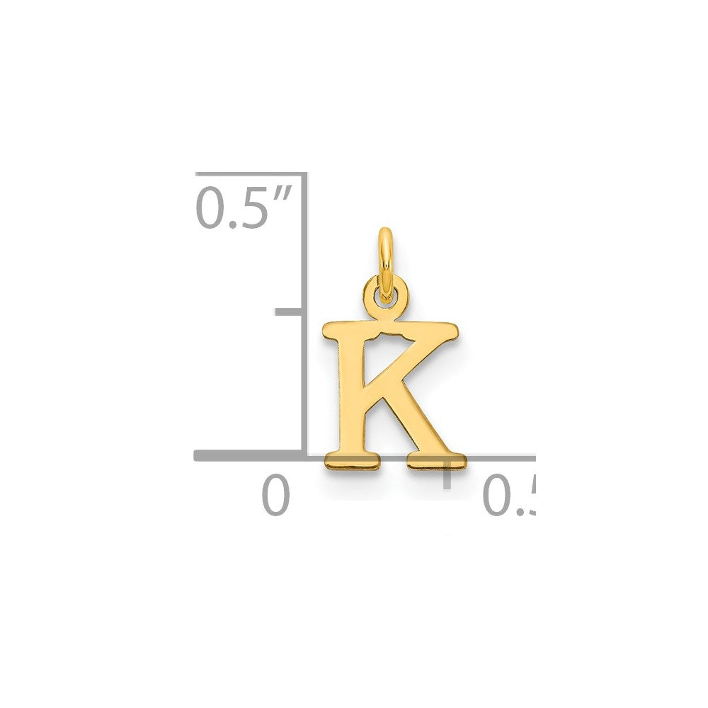 Charlie & Co Jewelry | 14ky Cutout Letter K Initial Pendant - Model XNA1160Y/K