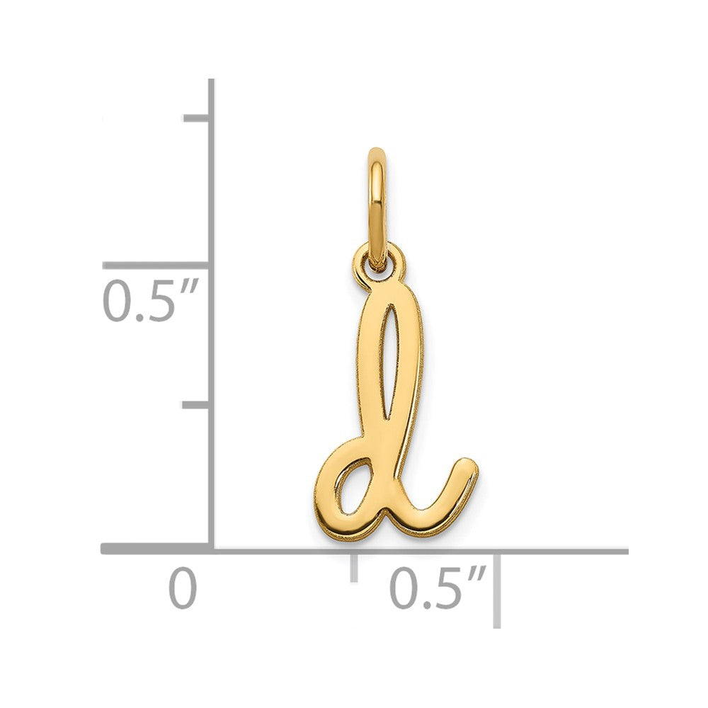 Charlie & Co Jewelry | 14ky Lower Case Letter D Initial Charm - Model XNA1307Y/D