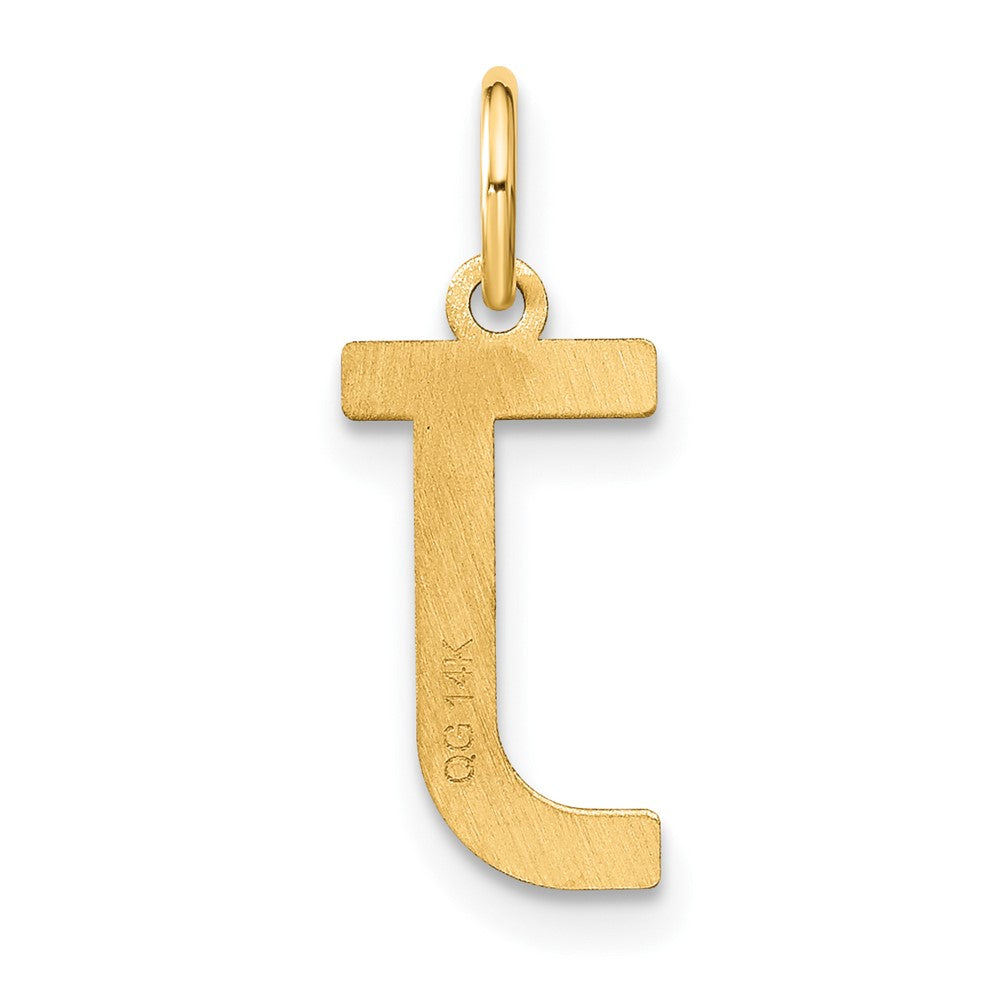 14K Gold Letter "J" Initial Pendant - Charlie & Co. Jewelry