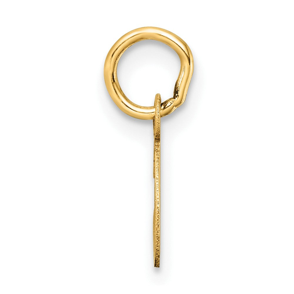 14K Gold Small Script Letter "C" Initial Pendant - Charlie & Co. Jewelry