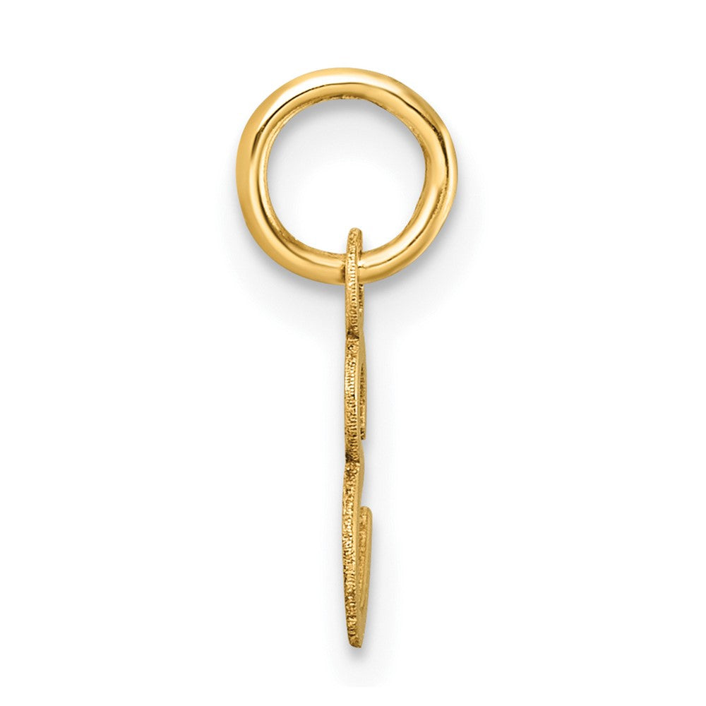 14K Gold Small Script Letter "E" Initial Pendant - Charlie & Co. Jewelry