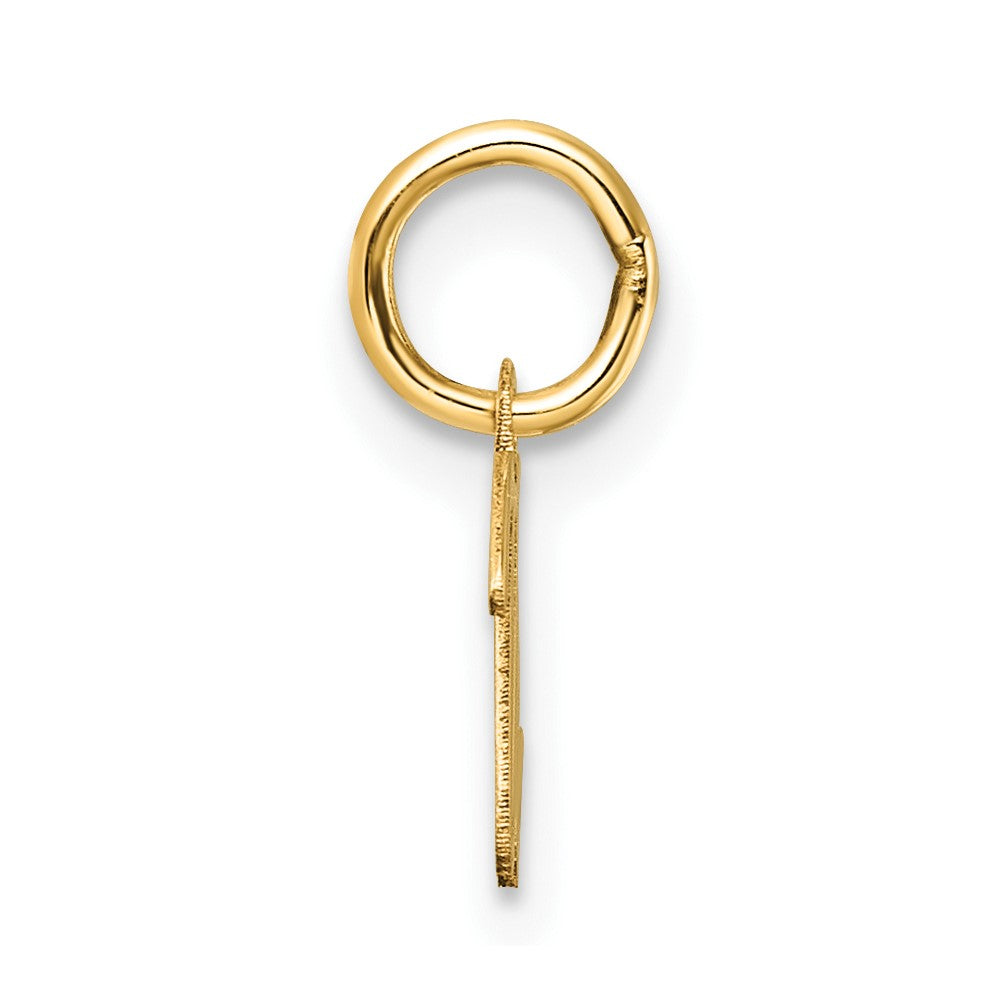 14K Gold Small Script Letter "U" Initial Pendant - Charlie & Co. Jewelry