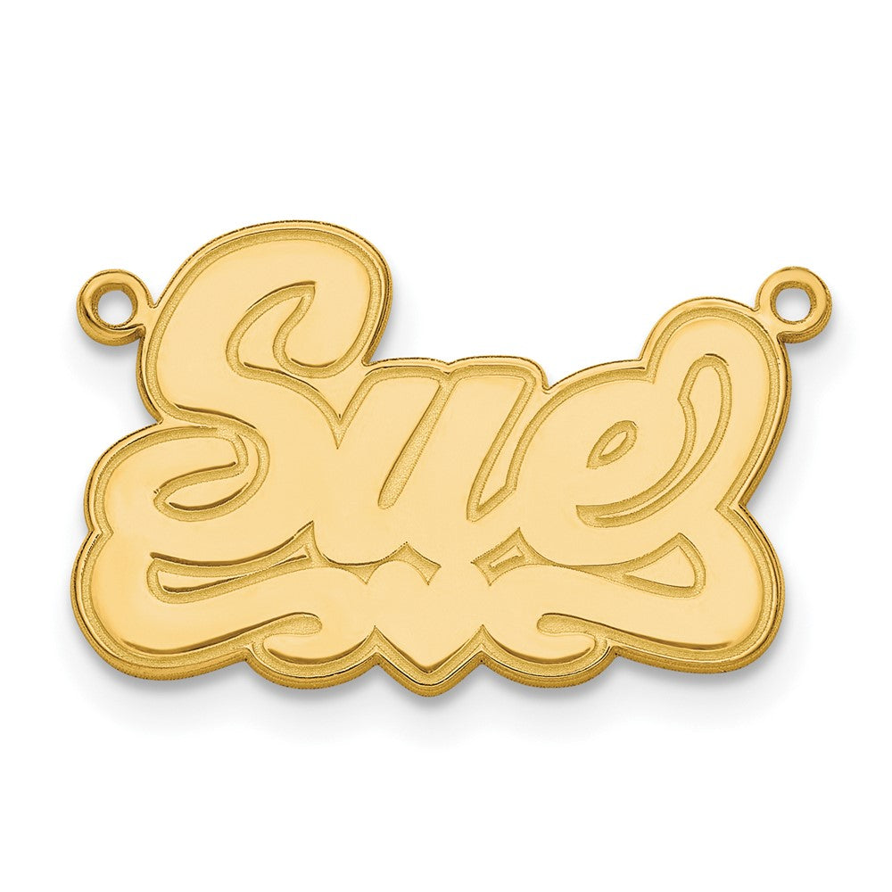 Charlie & Co Jewelry | 14k Yellow Gold Etched Heart Name Plate - Model XNA840Y