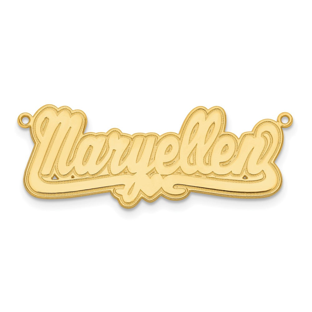 Charlie & Co Jewelry | 14k Yellow Gold Etched Heart Name Plate - Model XNA840Y