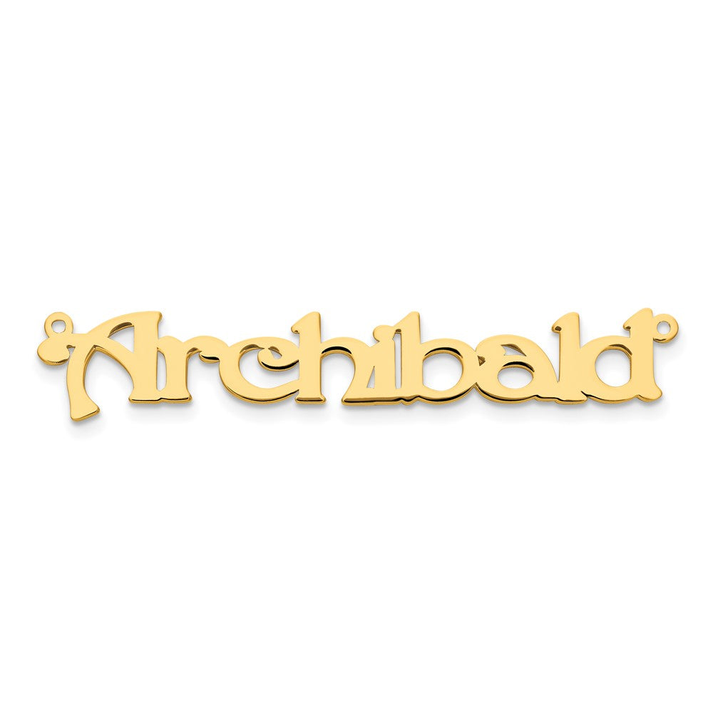 Charlie & Co Jewelry | 14k Yellow Gold Polished Name Plate - Model XNA938Y