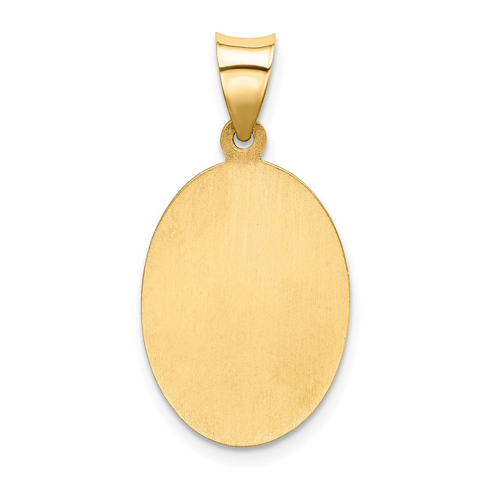 Charlie & Co Jewelry | 14k Polished And Satin St Christopher Medal Hollow Pendant - Model XR1310