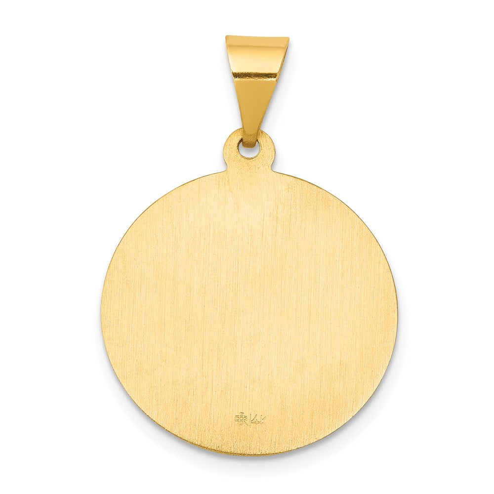 Charlie & Co Jewelry | 14k Polished And Satin St Francis Medal Hollow Pendant - Model XR1322