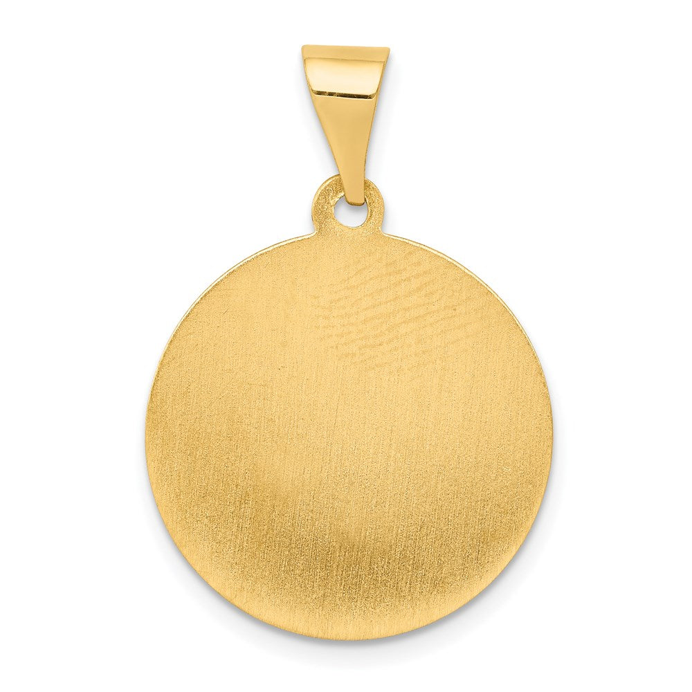 Charlie & Co Jewelry | 14k Polished And Satin St Matthew Medal Hollow Pendant - Model XR1360