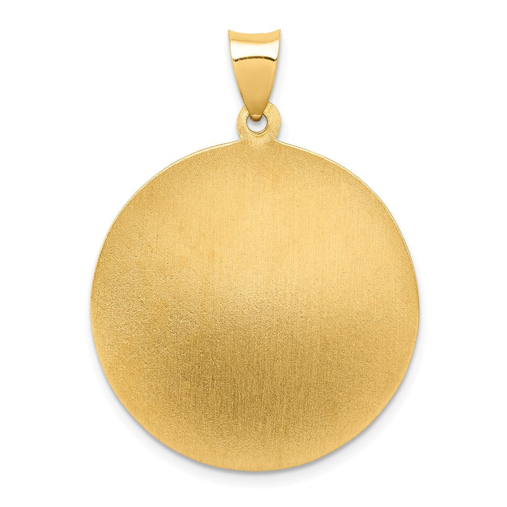 Charlie & Co Jewelry | 14k Polished And Satin St Michael Medal Hollow Pendant - Model XR1365