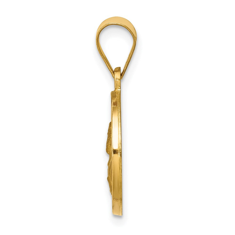 Charlie & Co Jewelry | 14k Polished And Satin St Paul Medal Hollow Pendant - Model XR1376