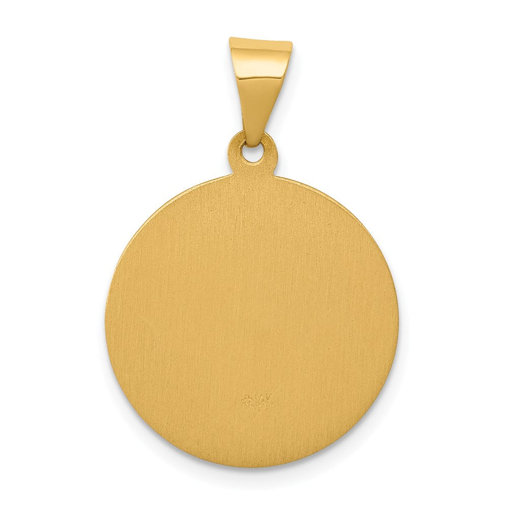 Charlie & Co Jewelry | 14k Polished And Satin St Theresa Medal Hollow Pendant - Model XR1385