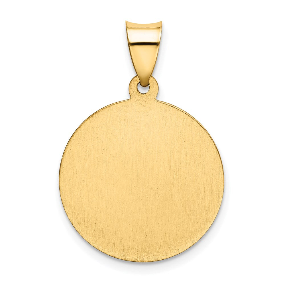 Charlie & Co Jewelry | 14k Polished/satin First Holy Communion Medal Hollow Pendant - Model XR1389