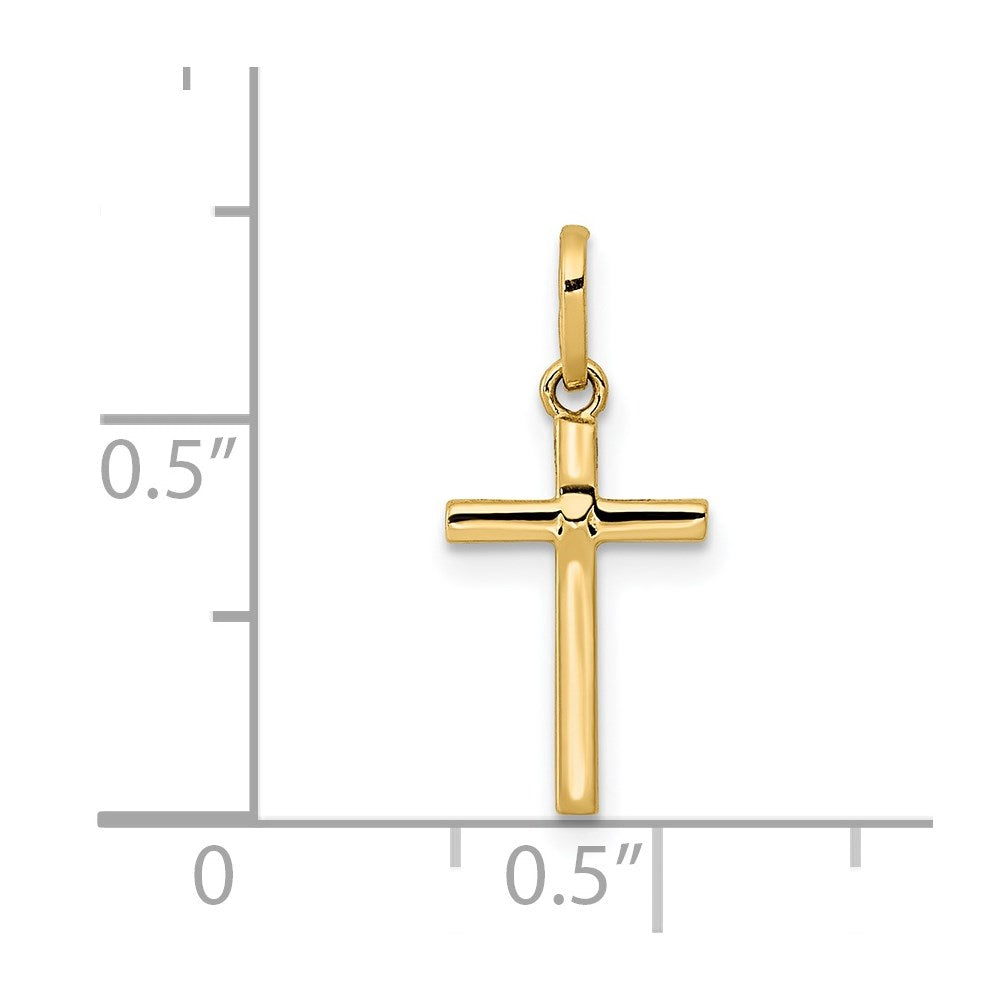 Charlie & Co Jewelry | 14k Polished Cross Pendant - Model XR1411