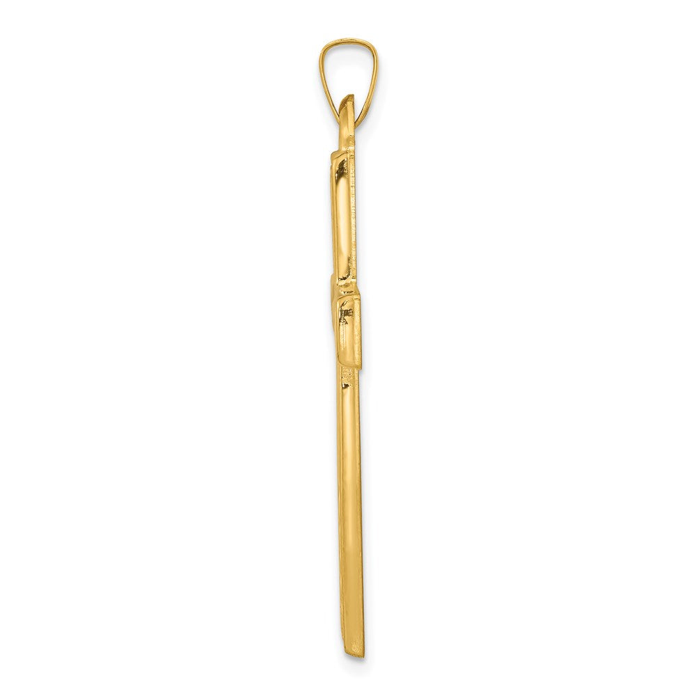 Charlie & Co Jewelry | 14k Brushed And Polished Latin Cross Pendant - Model XR1434