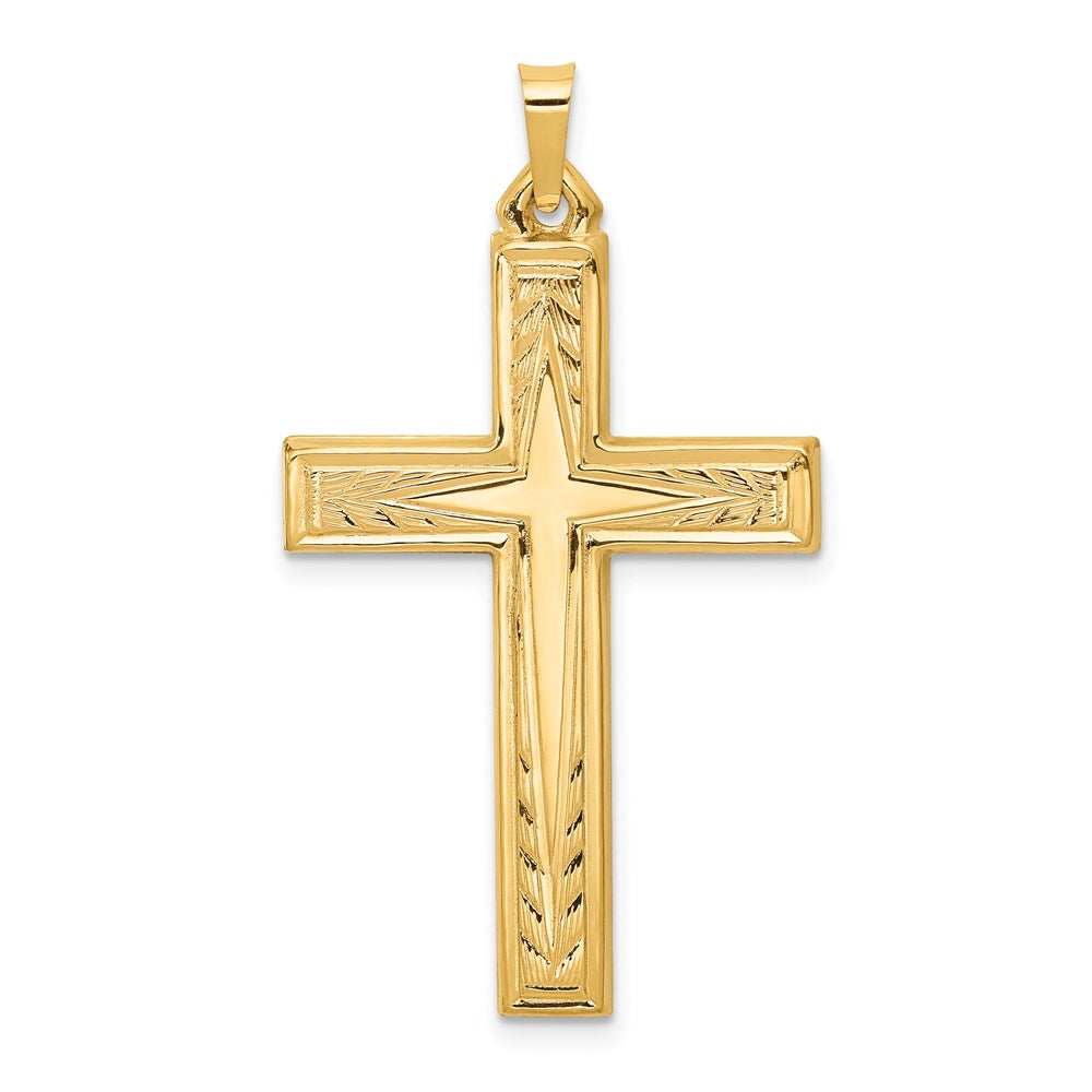 Charlie & Co Jewelry | 14k Brushed And Polished Latin Cross Pendant - Model XR1434