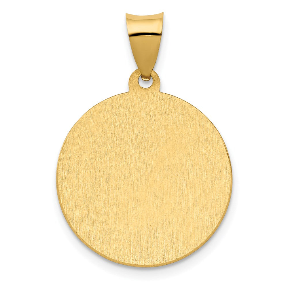 Gold Saint Catherine Medal Pendant Model-XR1696 - Charlie & Co. Jewelry