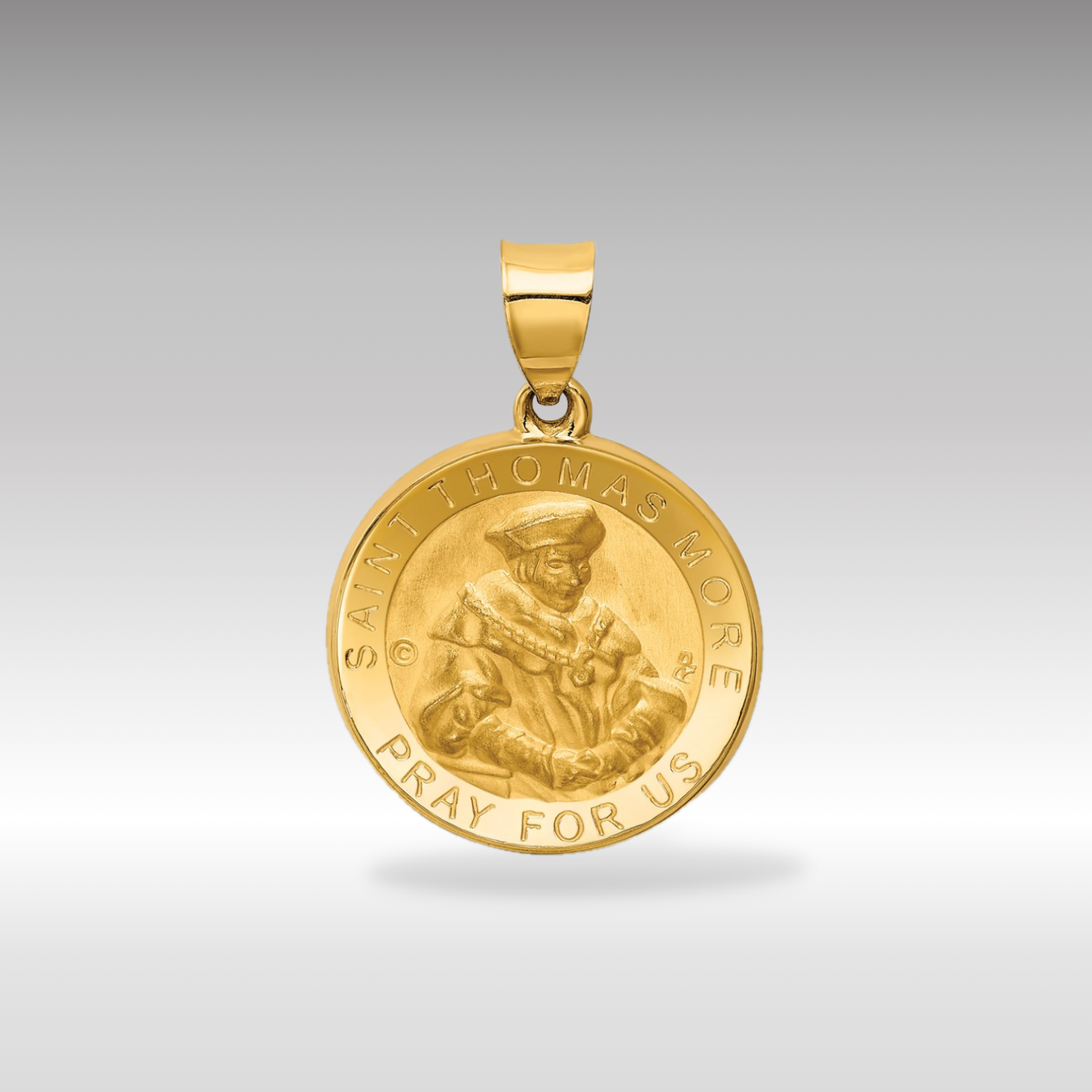 14K Gold Saint Catherine Medal Pendant - Charlie & Co. Jewelry